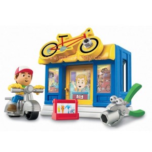 Fisher-Price Handy Manny Construction Bicycle Shop Playpacks