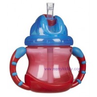 แก้วหัดดูดมีด้ามจับ Nuby Straw Cup (BPA Free)