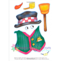 หนังสือสติ๊กเกอร์สำหรับเด็ก : Decorate a Snowman