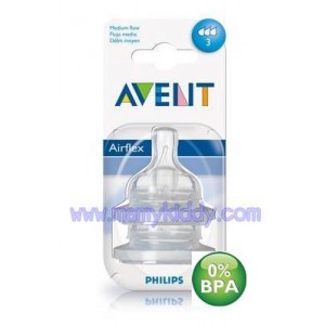 จุกนม Avent 3 รู (BPA Free) - 3-6 เดือน